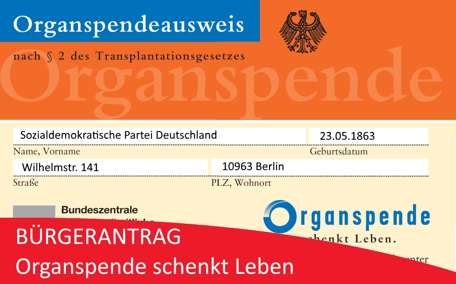 Organspendeausweis
